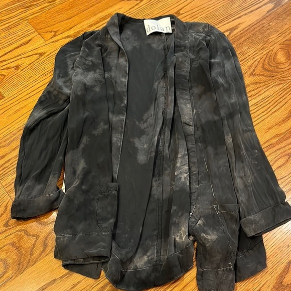 NWT Dolan Woman’s Washed Silk Blazer Size S - Picture 1 of 7